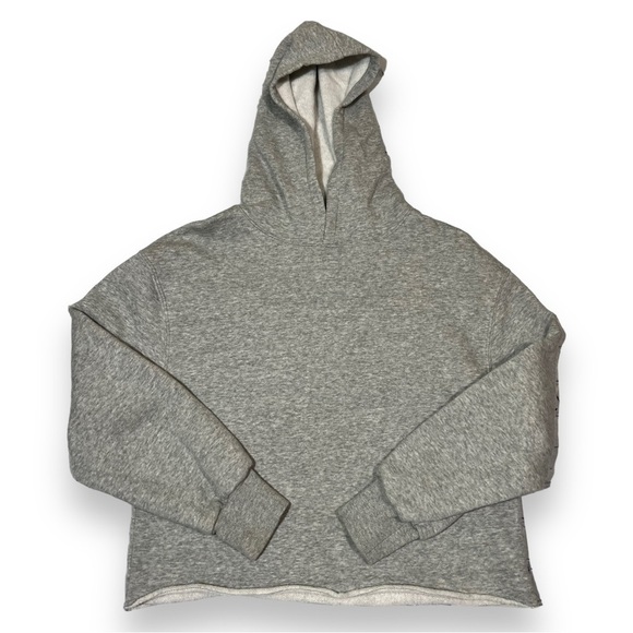 Art Class Girls Raw Hem Cropped Hoodie Gray Size Large - Picture 1 of 4